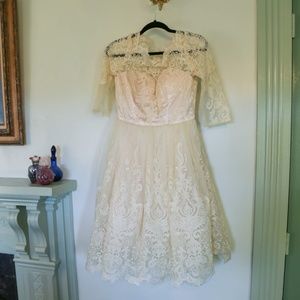 Modcloth Lace Wedding Dress with tags